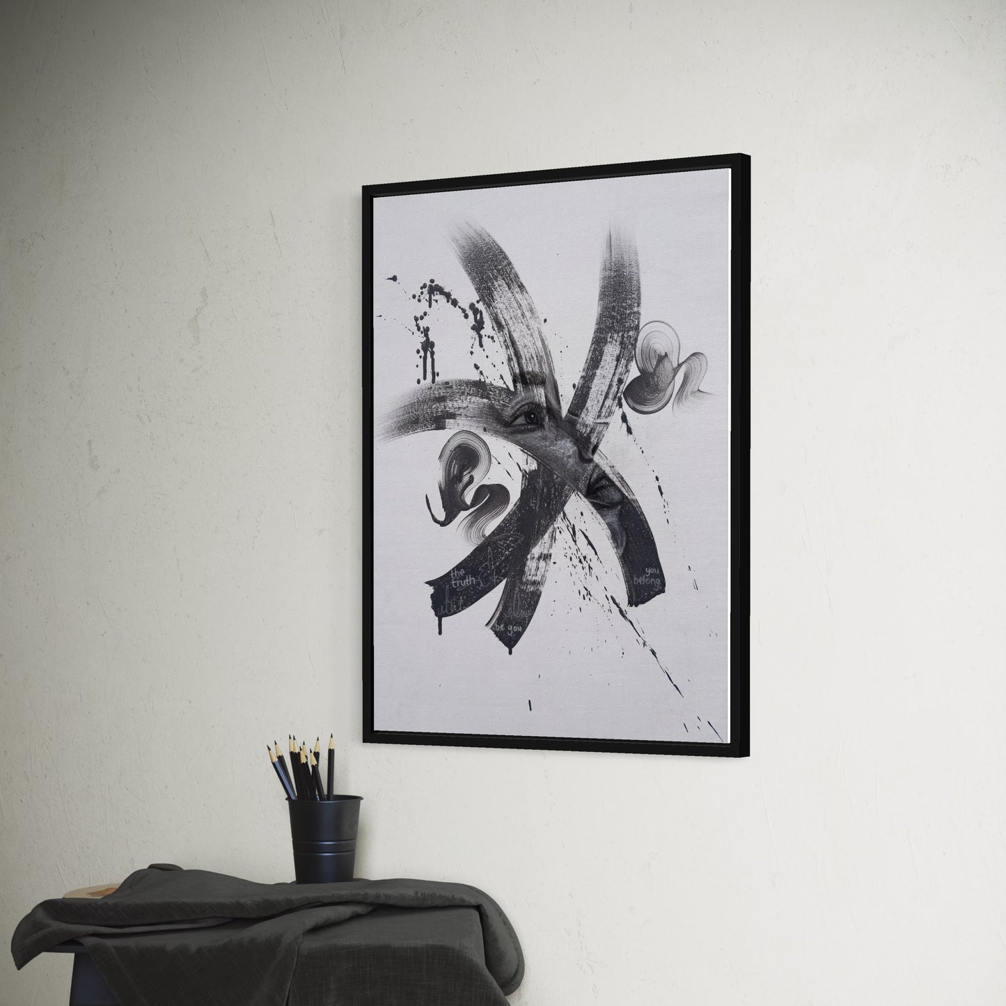 'Hidden Presence'  Canvas Print (Framed)